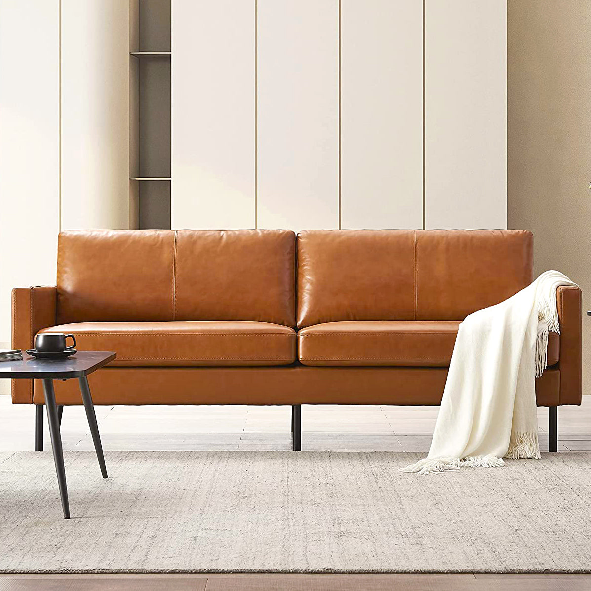 家具 Genuine leather sofa (2-seater) Z-HOM Top Grain Leather Sofa