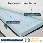Z-HOM 3 Inch Mattress Topper with Cover