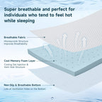 Z-HOM 3 Inch Mattress Topper with Cover