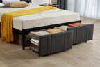 Z-HOM LED Bed Frame with Storage Headboard