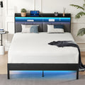 Z-HOM Bed Frame with LED Lights,Model B023