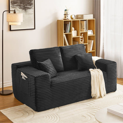 Z-HOM 68.9” Cloud Corduroy Loveseat