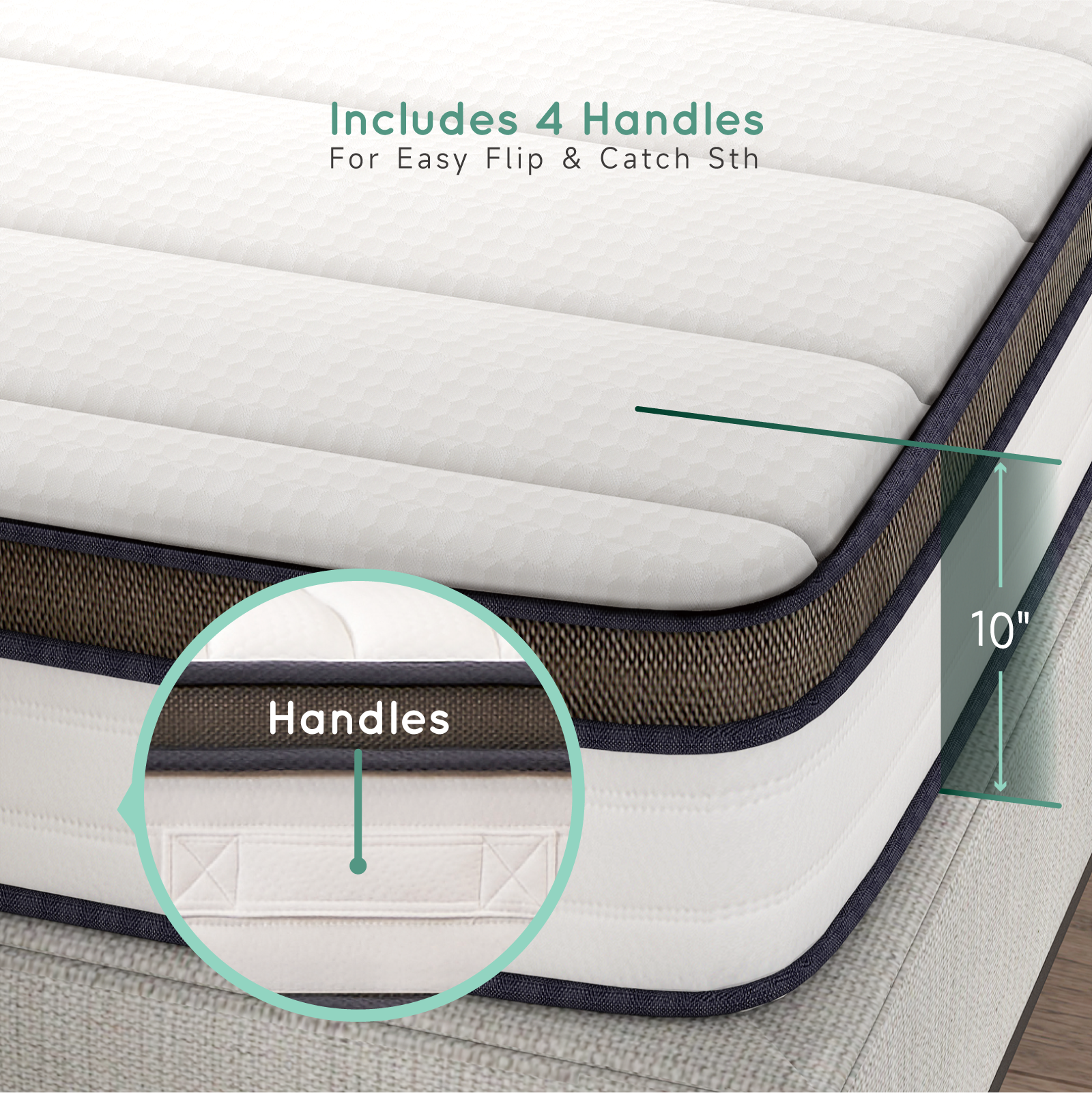 Z-HOM 10" Gel Memory Foam Mattress,Model M003