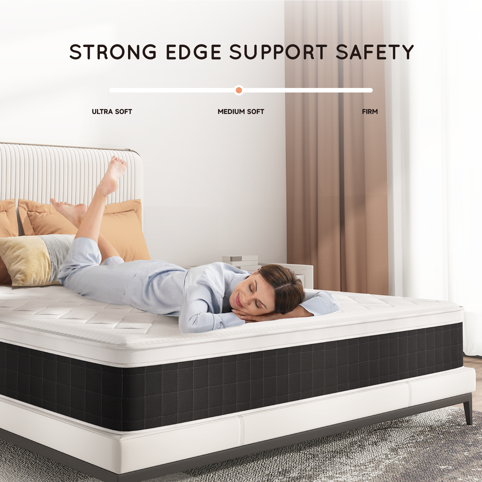 Z-HOM Classic 10 inch Foam Euro Top Mattress,Model 005