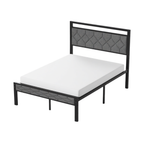 Z-HOM Bed Frame with Breathable Fabric Headboard