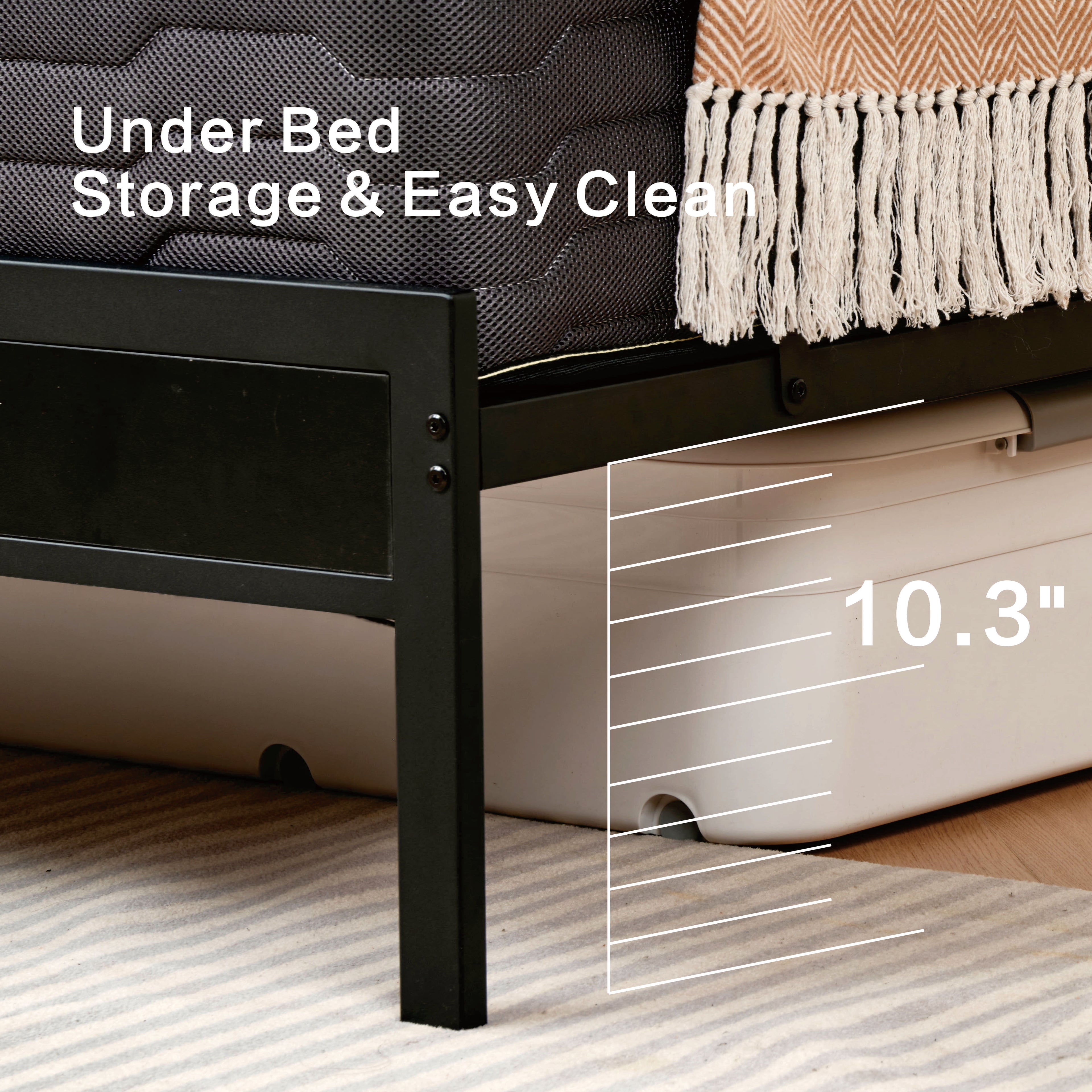 Z-HOM Bed Frame with LED Lights,Model B023