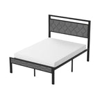 Z-HOM Bed Frame with Upholstered Headboard