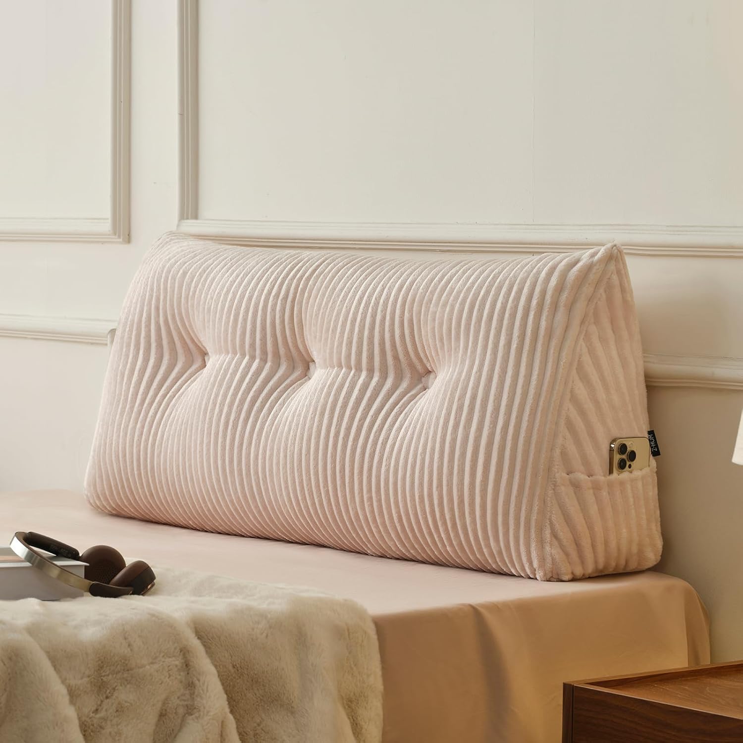 Z-HOM Ergonomic Headboard Wedge Pillow