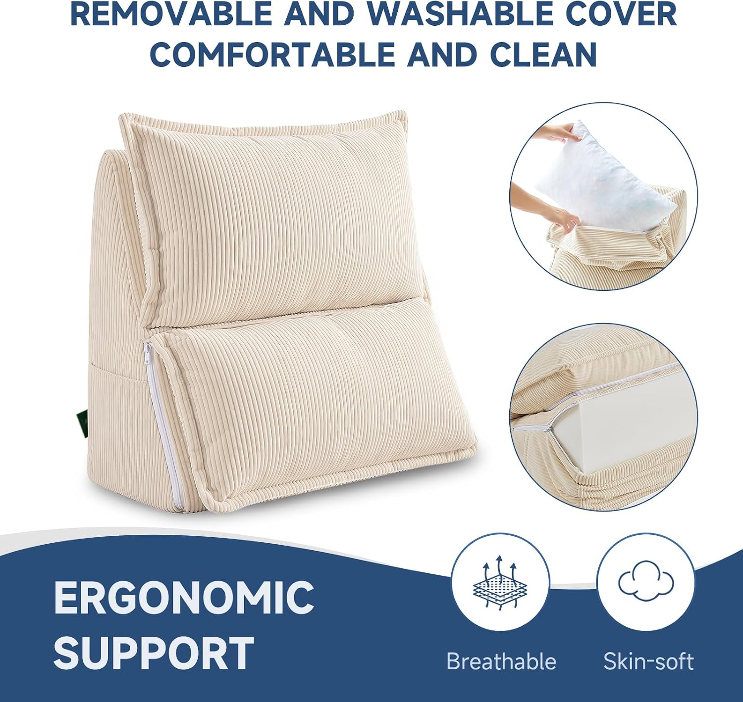 Z-HOM Wedge Backrest Pillow