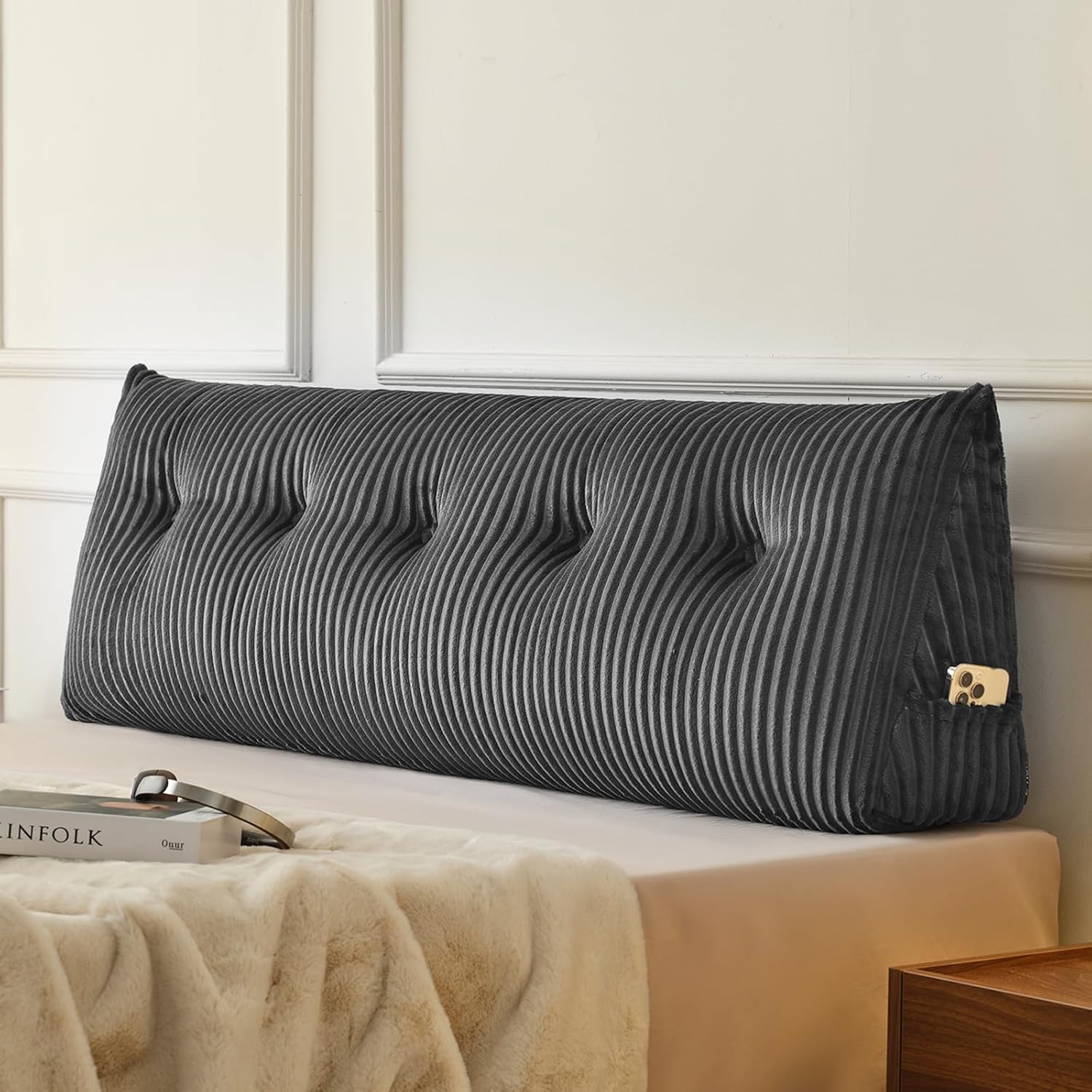 Z-HOM Ergonomic Headboard Wedge Pillow