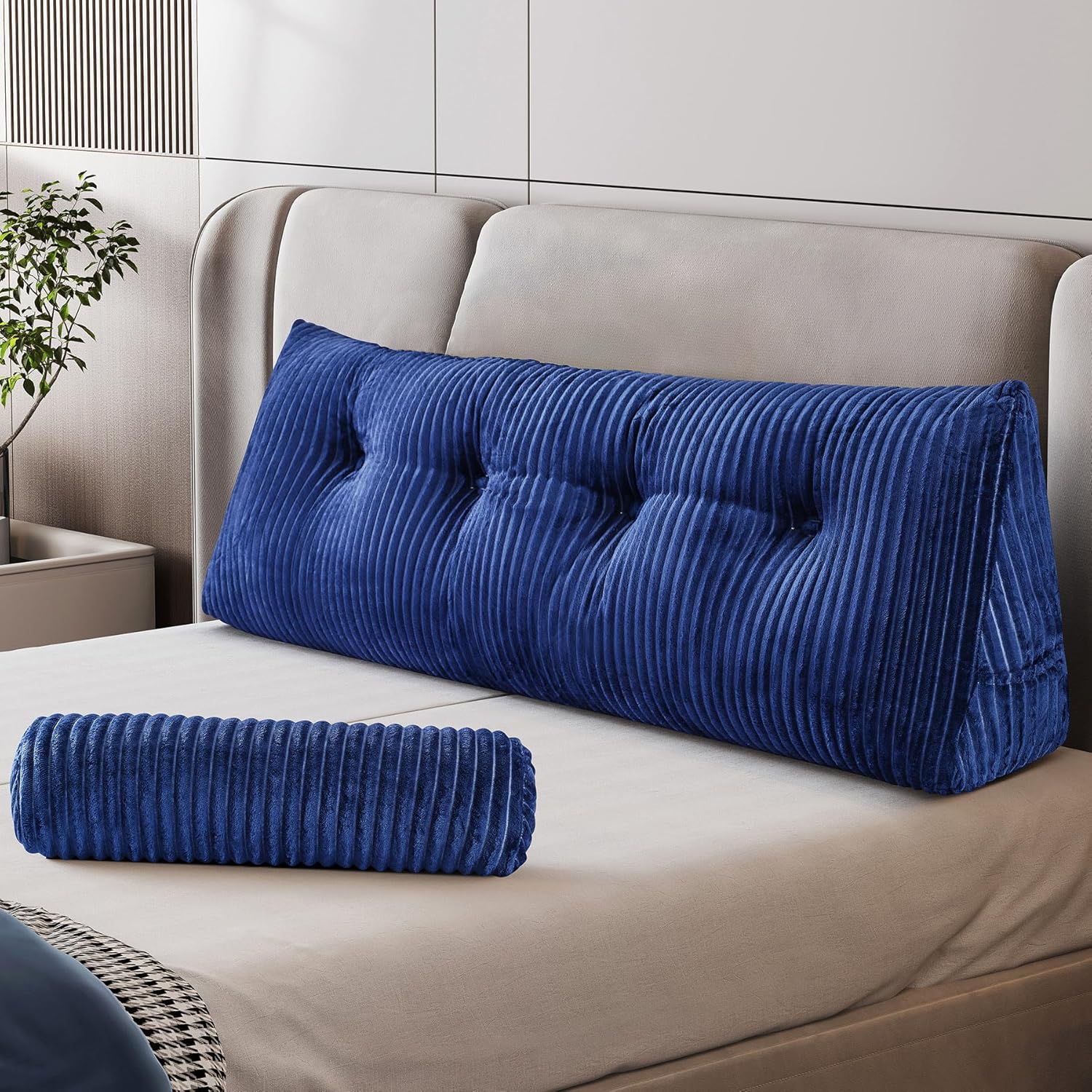 Z-HOM Ergonomic Headboard Wedge Pillow