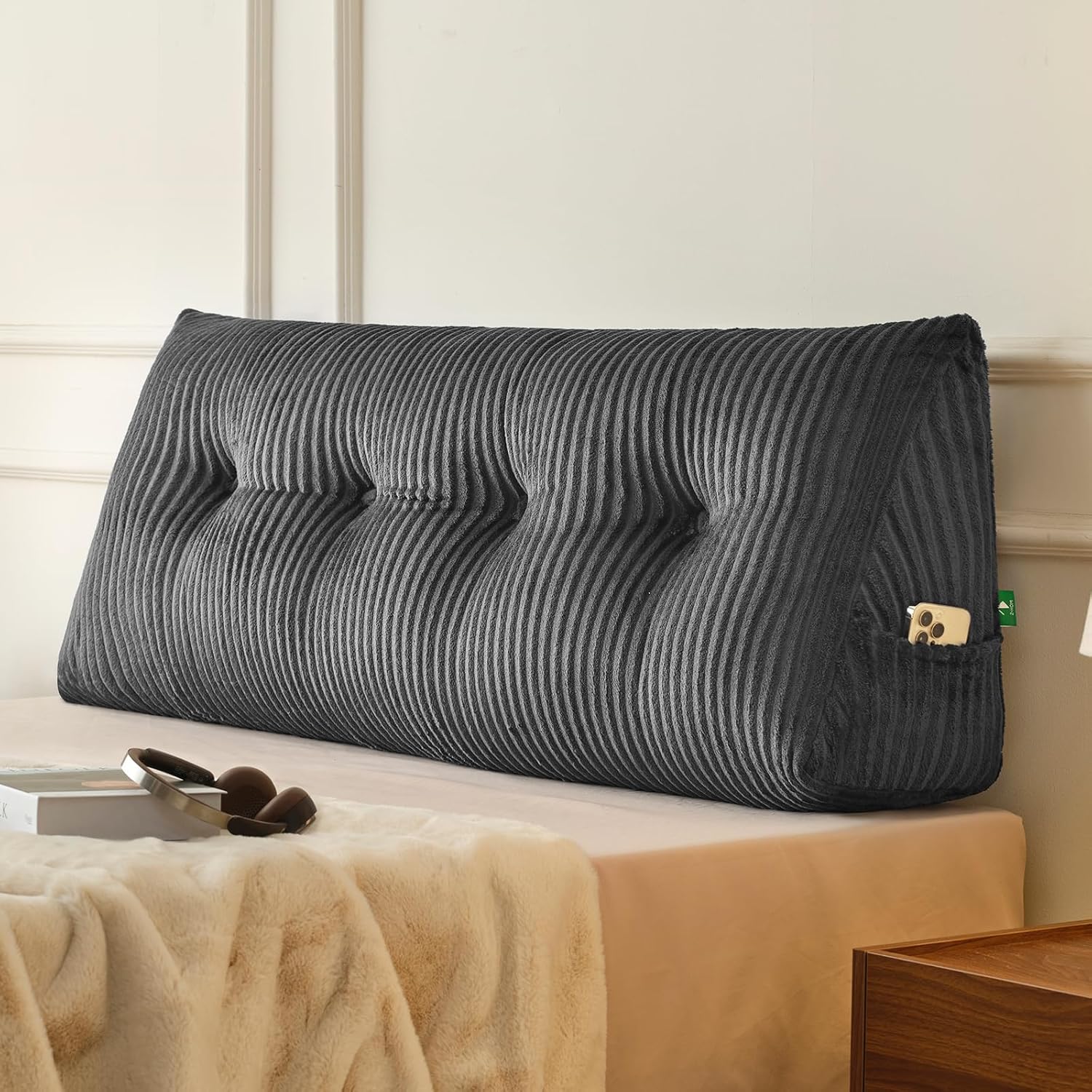 Z-HOM Ergonomic Headboard Wedge Pillow