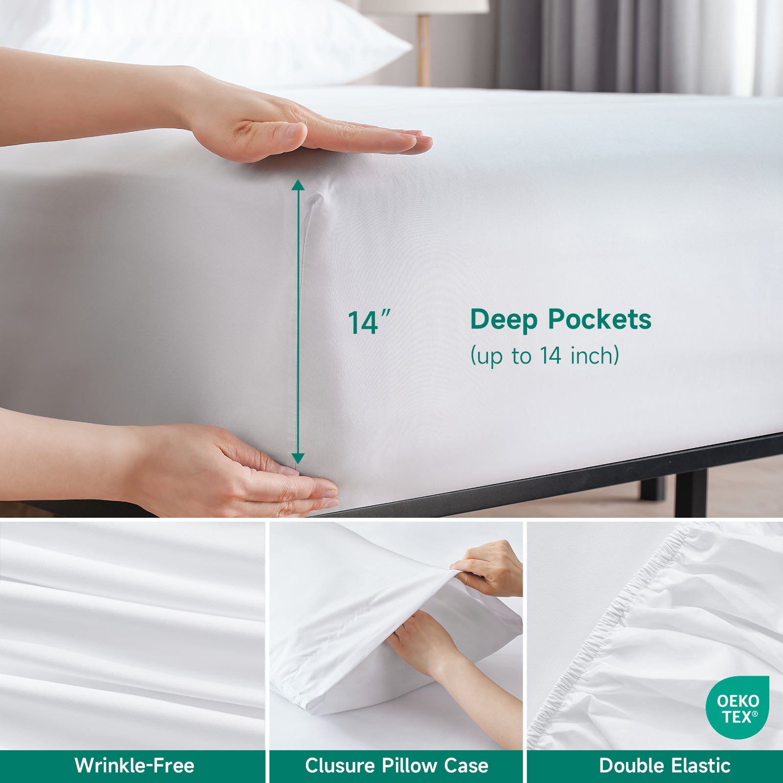 Z-hom 4 Piece cooling sheets White