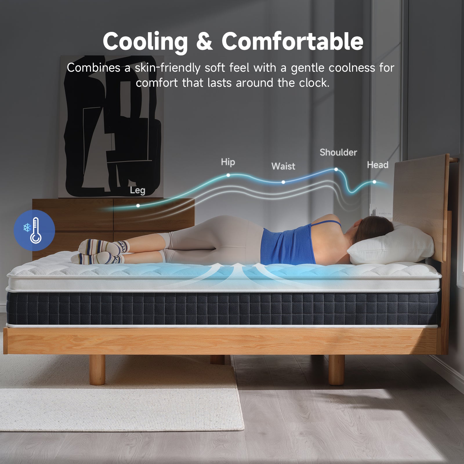 Z-HOM Classic 10" Euro Top Hybrid Mattress