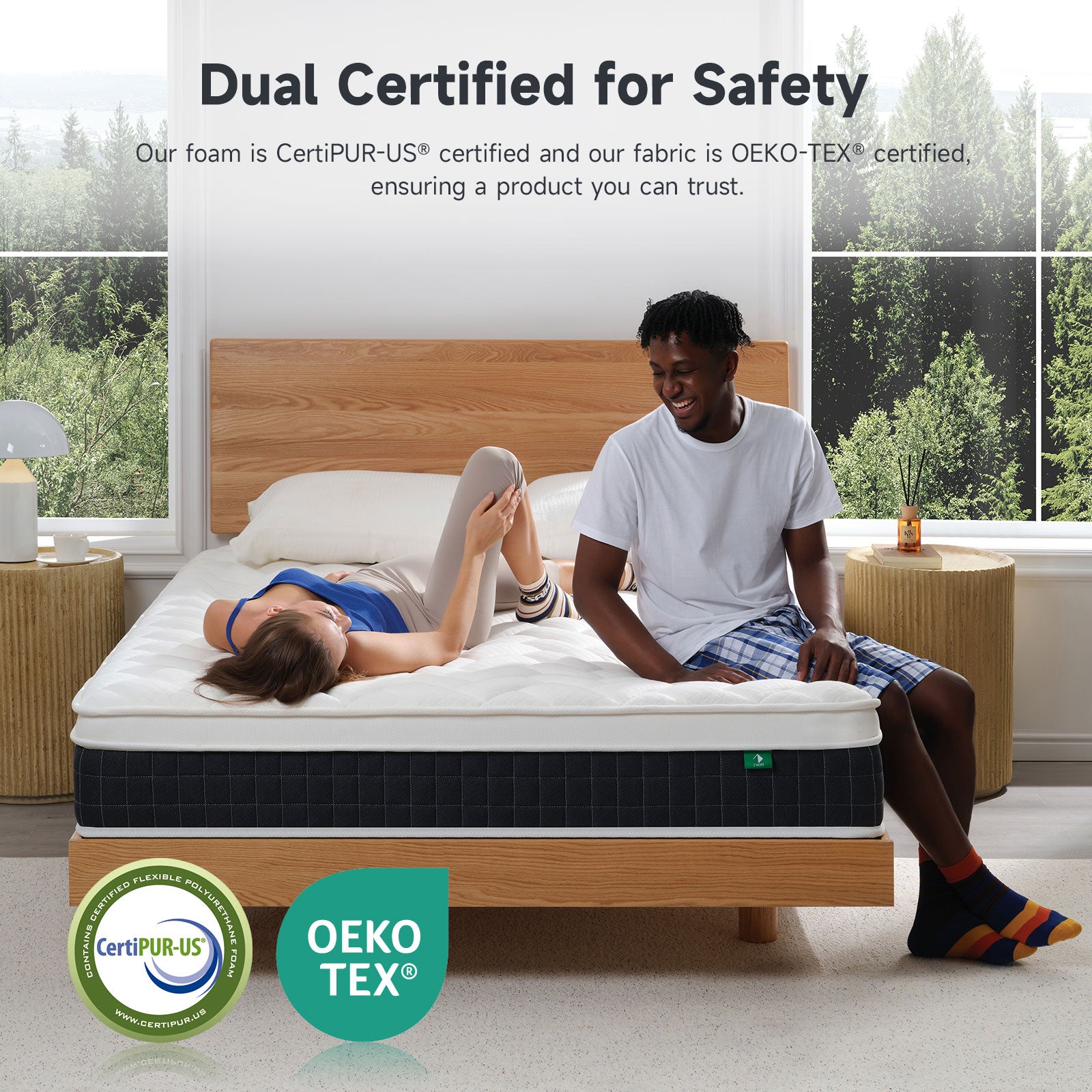 Z-HOM Classic 10" Euro Top Hybrid Mattress