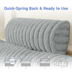 Z-HOM Faux Fur Sofa Backrest Pillow