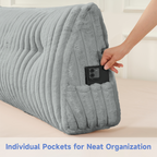Z-HOM Faux Fur Sofa Backrest Pillow