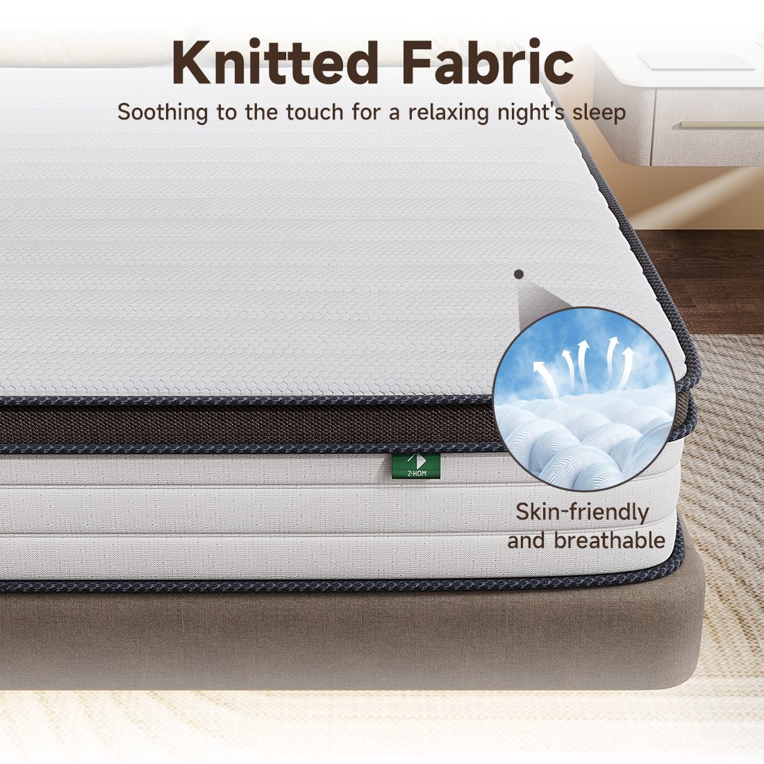 Z-HOM 10" Cool Comfort Hybrid Mattress