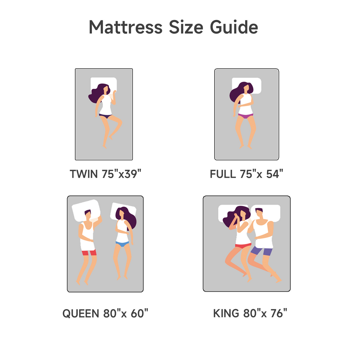 Z-HOM 6" Gel Memory Foam Mattress